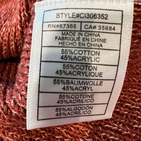 Cupcakes and Cashmere Women's Keryn Cold Sweater Burnt Orange Small - Picture 6 of 7